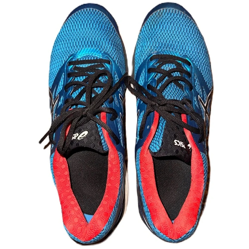 Asics Gel Cumulus 18 Men Running Shoes Size 12 Turquoise Blue New Insoles EUC - Picture 5 of 8